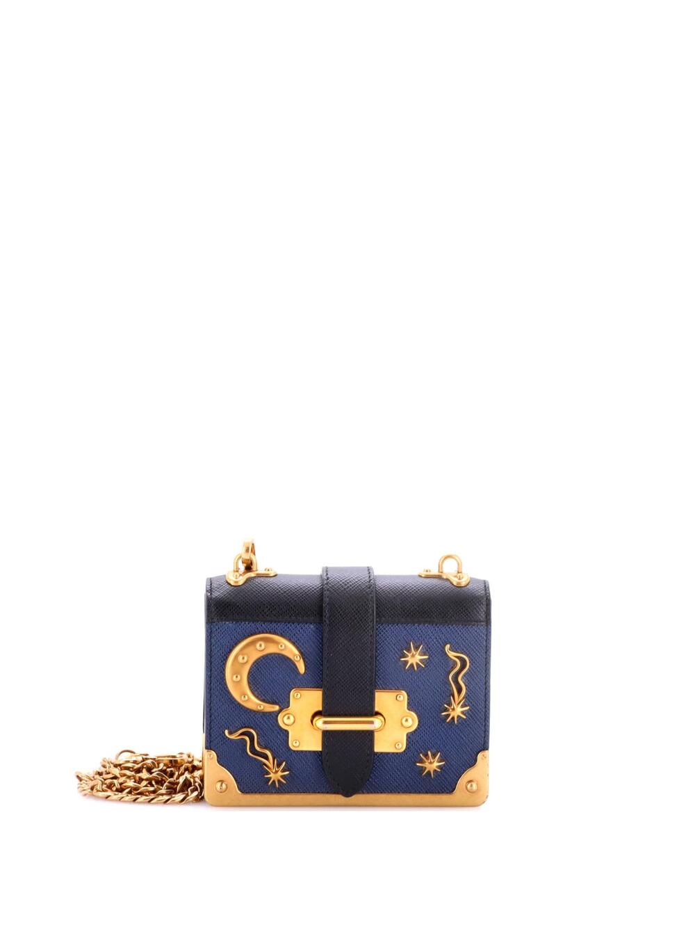 Prada Cahier Crossbody Bag Embellished #322918P13B